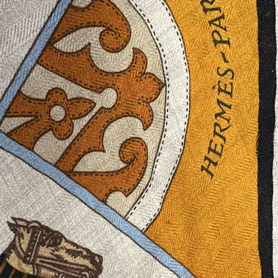 Hermès Horse-Print Scarf in Multicolor Cashmere - Image 4