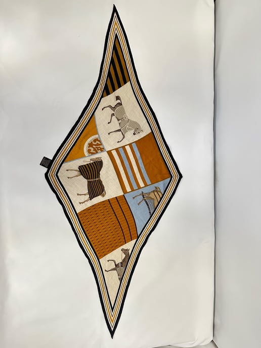 Hermès Horse-Print Scarf in Multicolor Cashmere - Image 6