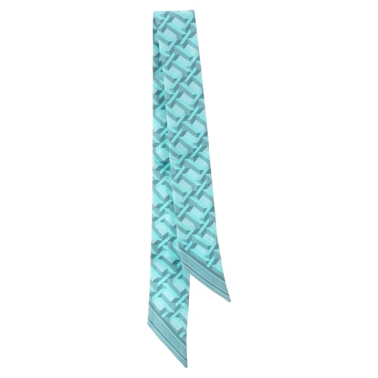 Tiffany & Co. Tiffany T Ribbon Scarf in Turquoise Silk - Image 1