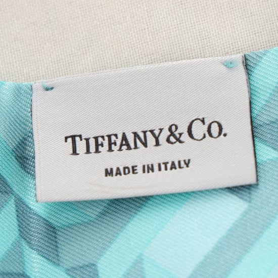 Tiffany & Co. Tiffany T Ribbon Scarf in Turquoise Silk - Image 4