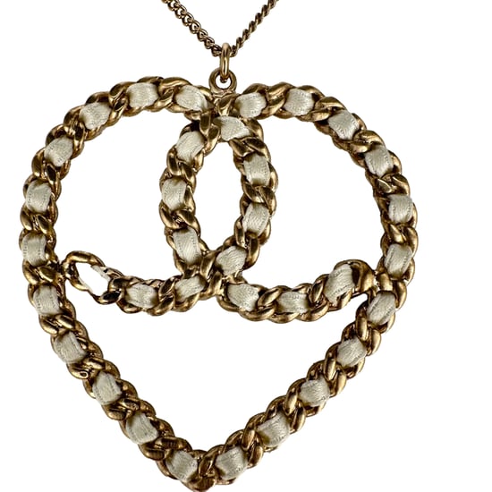 Chanel Intertwined Heart Shaped Necklace in Gold Metal - Image 2