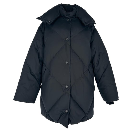 Burberry Diamond Quilted Coat in Black Cotton - Image 1