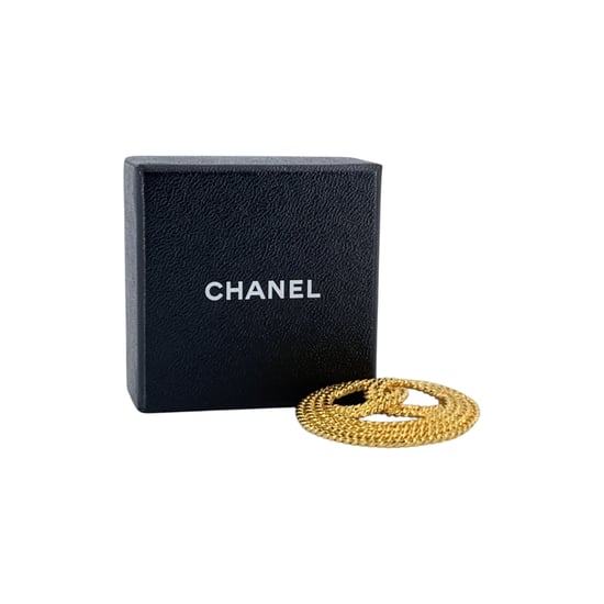 Chanel Vintage Metallbrosch CC - Image 6
