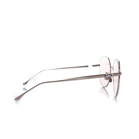 Fendi, FF oversized mirrored sunglasses in rose - Image 4