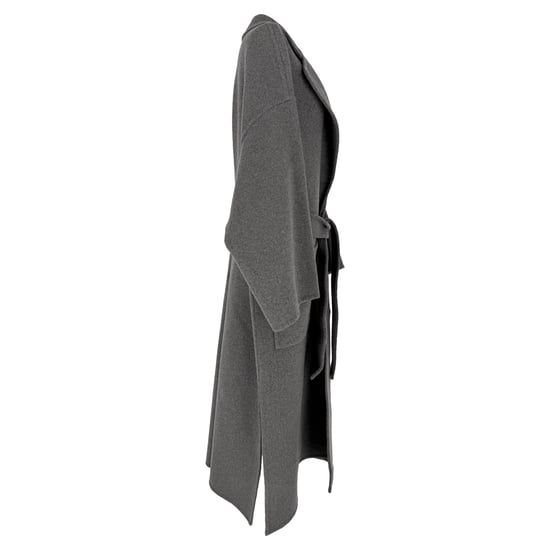 Loewe Oversized Belted Coat in Grey Wool - Image 2