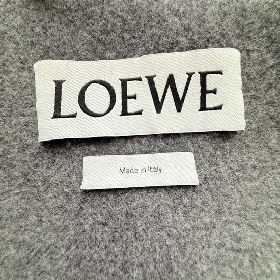 Loewe Oversized Belted Coat in Grey Wool - Image 4