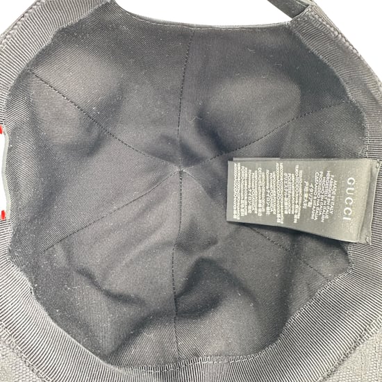Gucci GG Monogram Web baseballpet in zwart canvas - Image 6