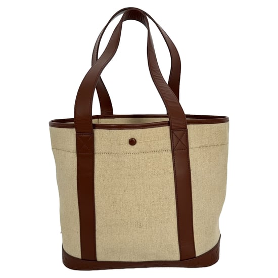 A.P.C. Hélène shoppingväska i beige jutecanvas - Image 2