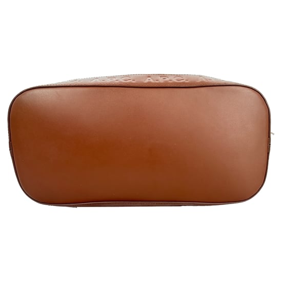 A.P.C. Hélène shoppingväska i beige jutecanvas - Image 6