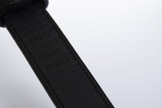 Gucci, dunne leren GG-riem in zwart - Image 4