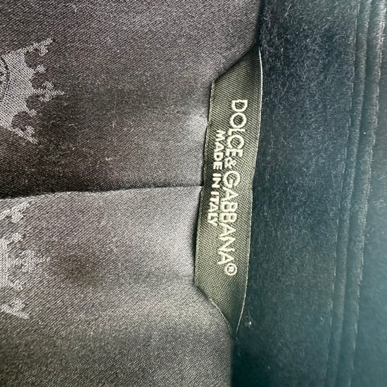 Dolce & Gabbana Single-Breasted Coat with Pockets in Navy Blue Wool - Image 4
