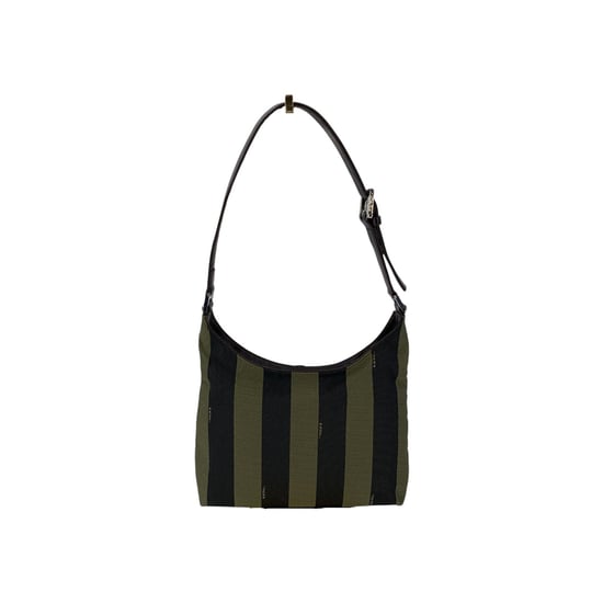 Fendi Vintage Cloth Shoulder Bag Pequin - Image 3
