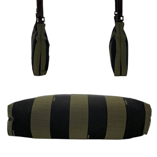 Fendi Vintage Cloth Shoulder Bag Pequin - Image 4
