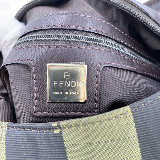 Fendi Vintage Cloth Shoulder Bag Pequin - Image 6