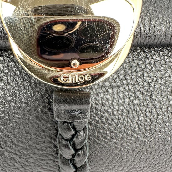 Chloé Medium Penelope Shoulder Bag in Black Calfskin Leather - Image 6
