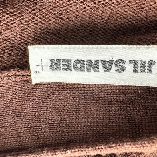 Jil Sander Long Button-Front Cardigan in Brown Wool - Image 3