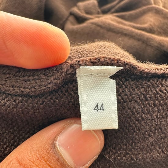 Jil Sander Long Button-Front Cardigan in Brown Wool - Image 5