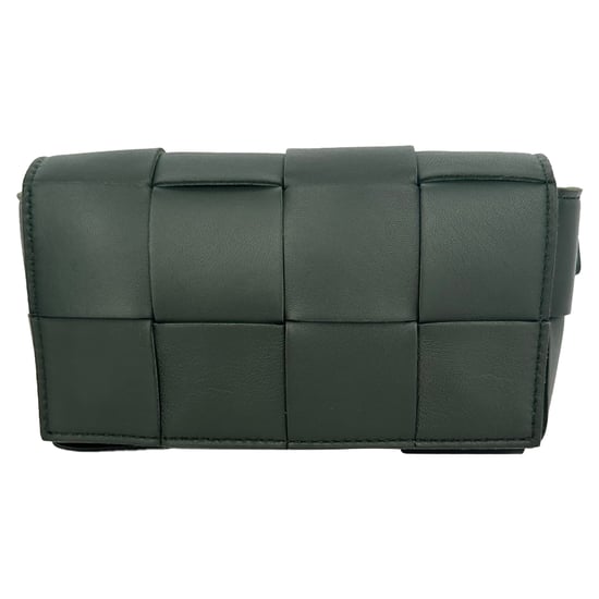 Bottega Veneta Intrecciato Kassettväska i grönt läder - Image 1