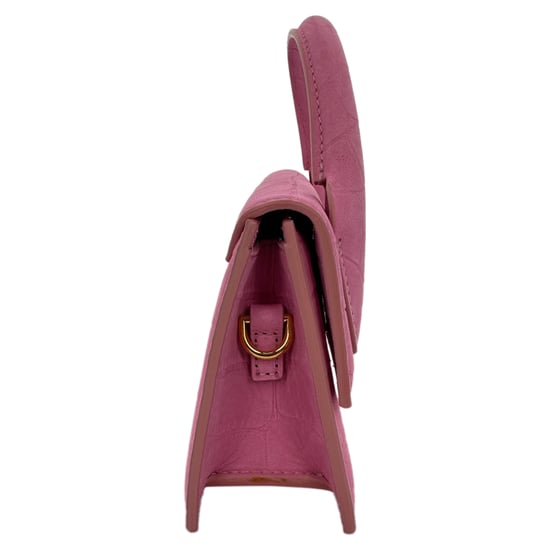 Jacquemus Le Chiquito Long Top-handle Bag in Pink Leather - Image 2