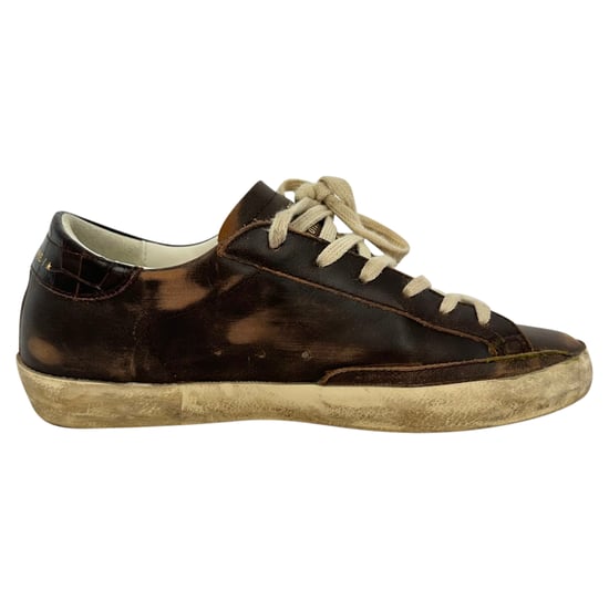 Golden Goose Super-Star Sneakers in Brown Leather - Image 1