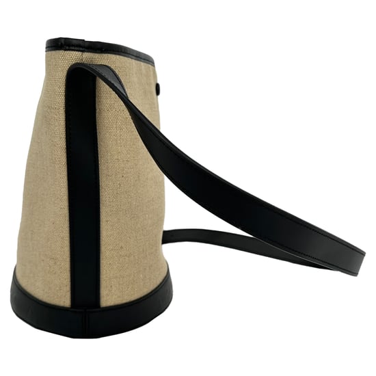 A.P.C. Helene Bucket Bag in Beige Jute Canvas - Image 3