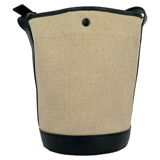 A.P.C. Helene Bucket Bag in Beige Jute Canvas - Image 4