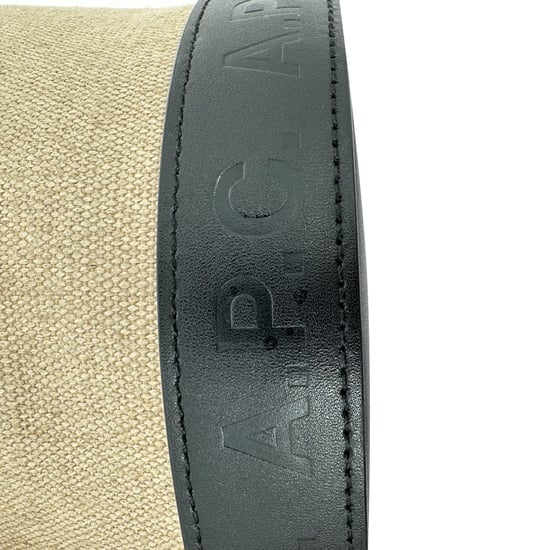 A.P.C. Helene Bucket Bag in Beige Jute Canvas - Image 6