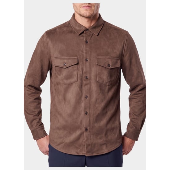 Bos Bright Blue Overshirt 2080/brown - Image 6