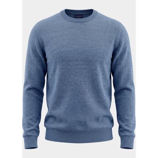 Bos Bright Blue Pullover heren o-hals 262/8153 steel blue - Image 3