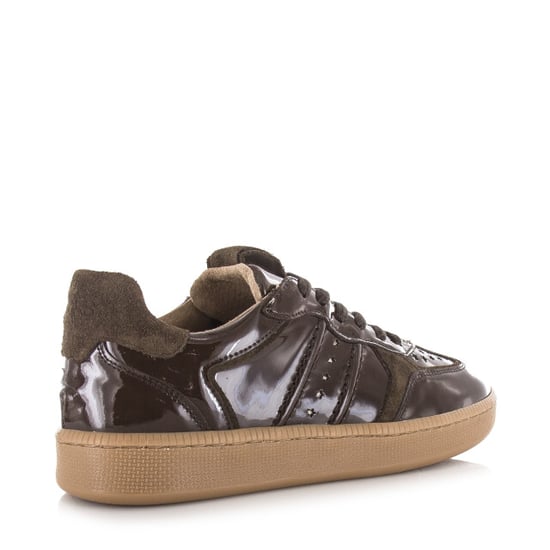 DWRS Label Mirabel verniz dark brown lage sneakers dames - Image 3