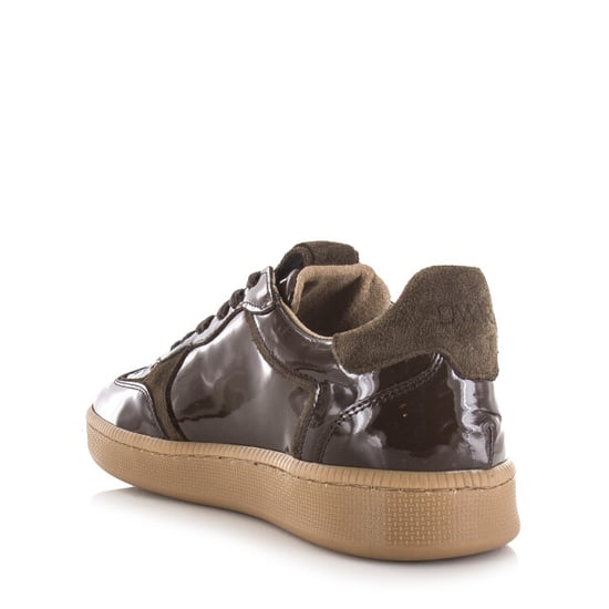DWRS Label Mirabel verniz dark brown lage sneakers dames - Image 4