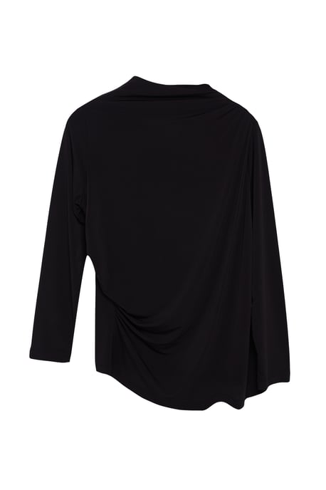 Trendyol Curve Dam Svart Enfärgad Lång Figursydd Plus size Blusar - Image 5