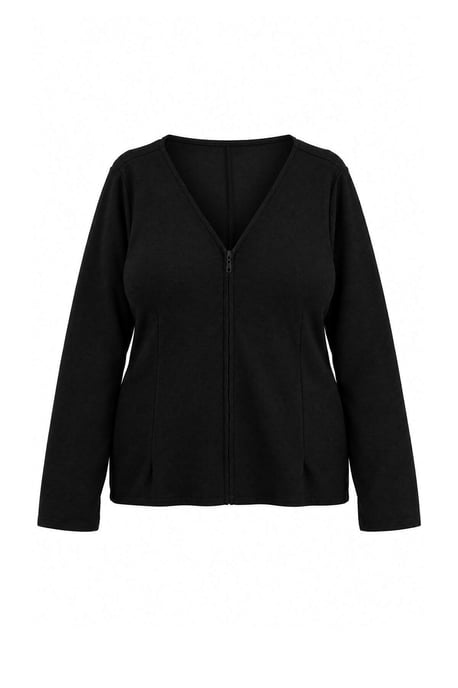 Trendyol Curve Dam Enfärgad Lång Figursydd Plus size Blusar - Image 1