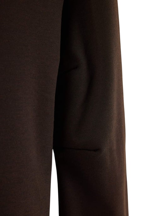 Trendyol Curve Dam Brun Enfärgad Lång Figursydd Plus size Blusar - Image 5