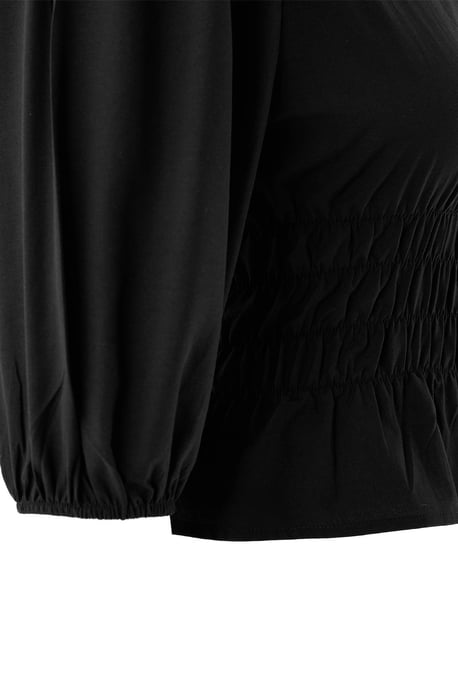 Trendyol Curve Dam Svart Enfärgad Kort Oversize Plus size Blusar - Image 3