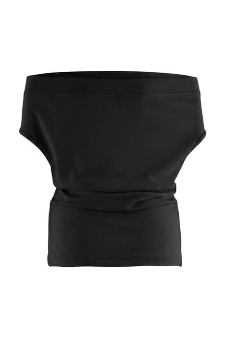 Trendyol Curve Dam Svart Enfärgad Kort Figursydd Plus size Blusar - Image 5