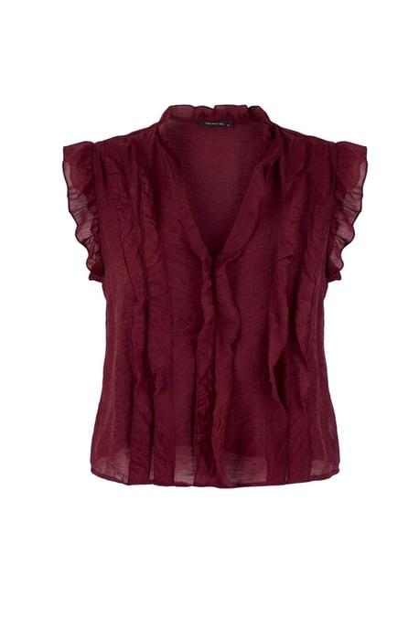 Trendyol Curve Dam Lila Enfärgad Kort Oversize Plus size Blusar - Image 3