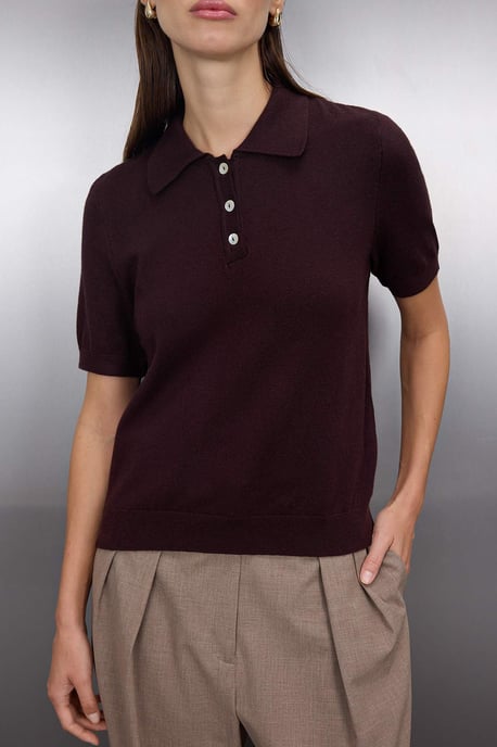 TRENDYOLMİLLA Dames Bruin Effen Kort Regular fit Blouses - Image 2