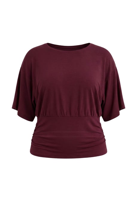 Trendyol Curve Dam Lila Randig Kort Regular fit Plus size Blusar - Image 4