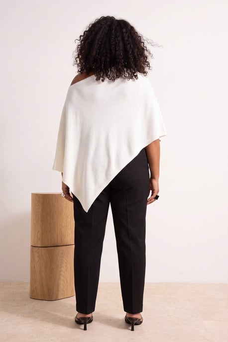Trendyol Curve Dam Ecru Enfärgad Ärmlös Oversize Plus size Blusar - Image 3