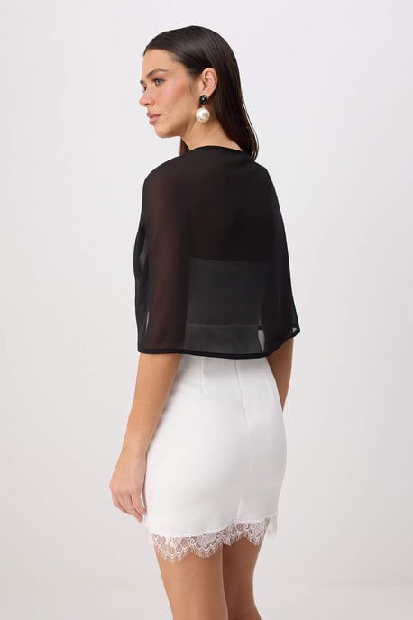 TRENDYOLMİLLA Dames Zwart Effen Mouwloos Regular fit Blouses - Image 3