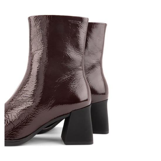 Vagabond Hedda patent leather chocolate enkellaars met hak dames - Image 4