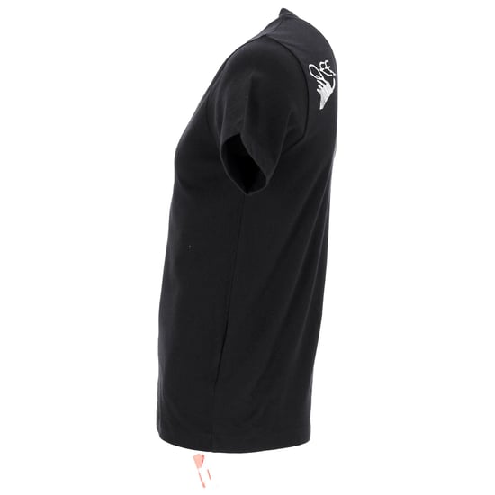 Off-white svart bomulls-t-shirt med logotyp - Image 2