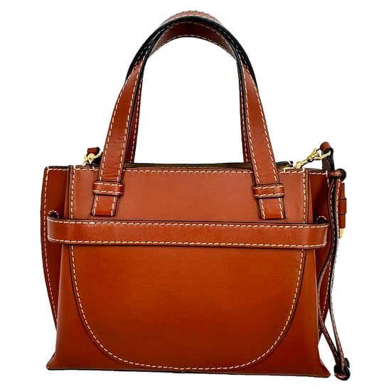 Loewe Mini Gate Tote in Brown Leather - Image 5