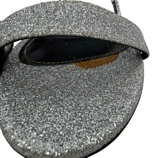 Sergio Rossi Glittriga Klackar i Silver Metallic Glitter - Image 2