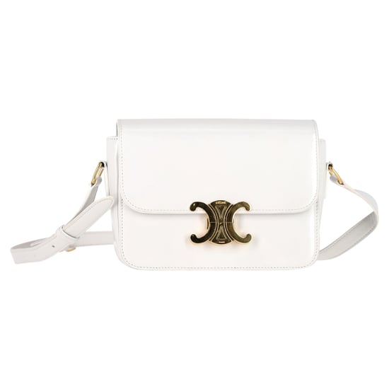 Celine Teen Triomphe Bag in White Calfskin Leather - Image 1