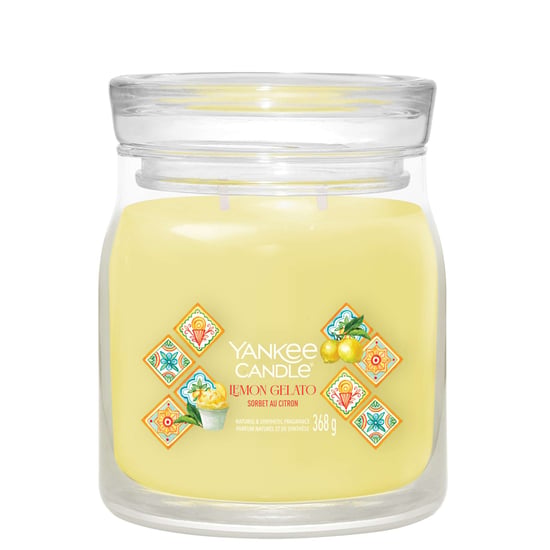 Yankee Candle Hello Italy! Signature Medium Jar Lemon Gelato - Image 1