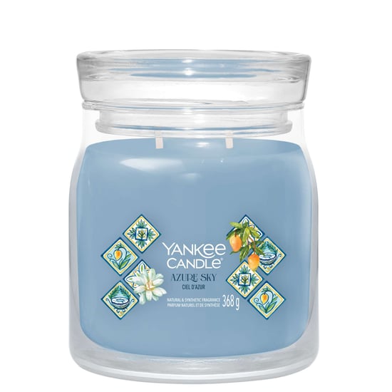 Yankee Candle Hello Italy! Signature Medium Jar, Azure Sky - Image 1