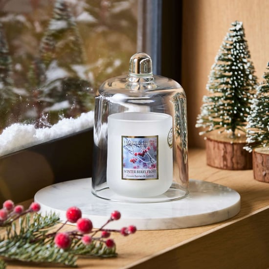Heart & Home Winter Berry Frost Candle and Glass Cloche Gift Set - Image 2