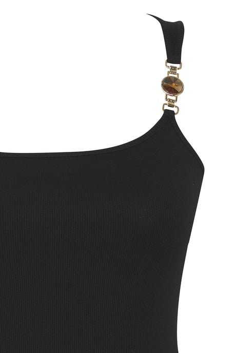 Trendyol Curve Dam Svart Enfärgad Ärmlös Figursydd Plus size Blusar - Image 5